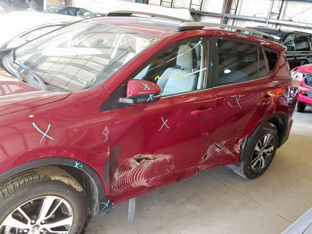 JTMRFREV2JD233337 - 2018 TOYOTA RAV4 ADVEN MAROON photo 9