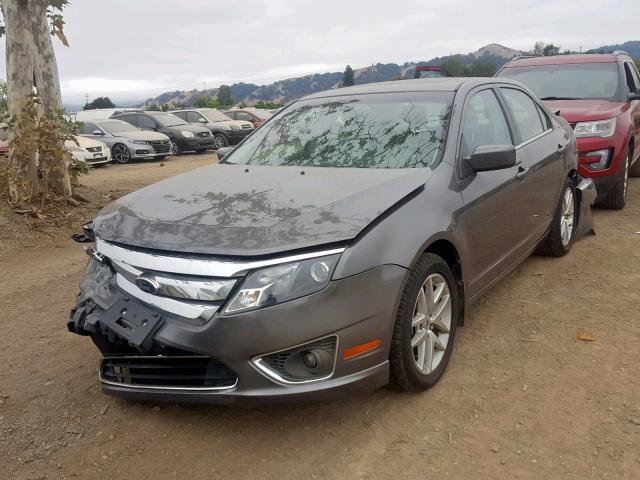 3FAHP0JG2BR235423 - 2011 FORD FUSION SEL GRAY photo 2