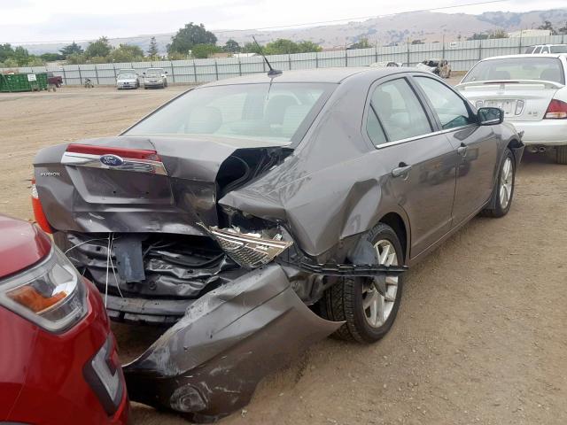 3FAHP0JG2BR235423 - 2011 FORD FUSION SEL GRAY photo 4