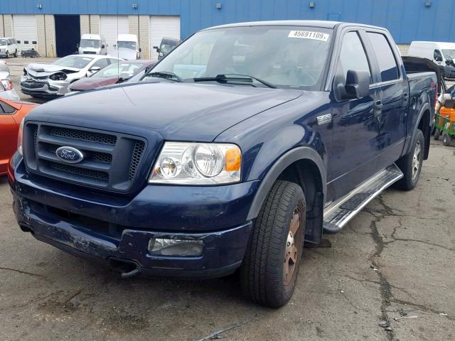 1FTPW14585KC01150 - 2005 FORD F150 SUPER BLUE photo 2