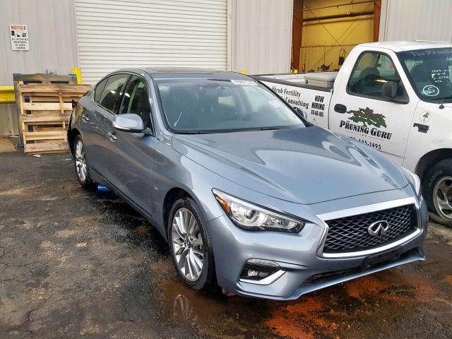 JN1EV7ARXJM437756 - 2018 INFINITI Q50 LUXE BLUE photo 1