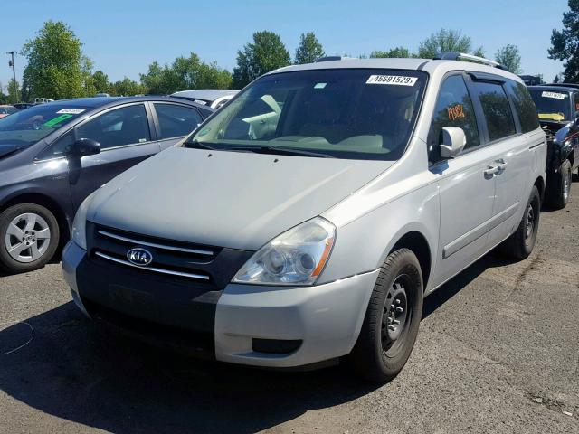 KNDMG4C78E6554811 - 2014 KIA SEDONA LX GRAY photo 2