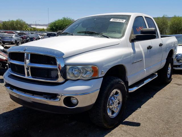 3D7KU28C94G110494 - 2004 DODGE RAM 2500 S WHITE photo 2