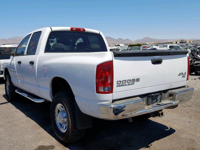 3D7KU28C94G110494 - 2004 DODGE RAM 2500 S WHITE photo 3