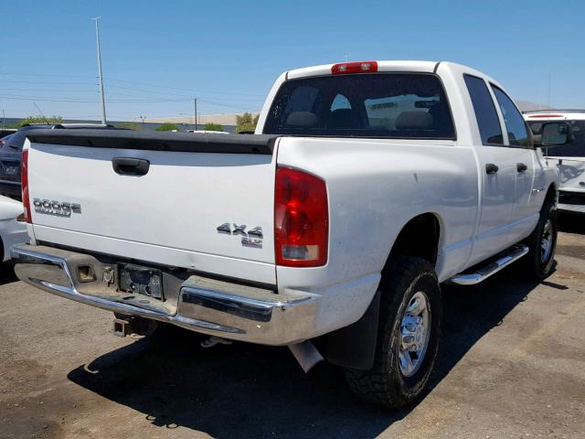 3D7KU28C94G110494 - 2004 DODGE RAM 2500 S თეთრი ფოტო 4