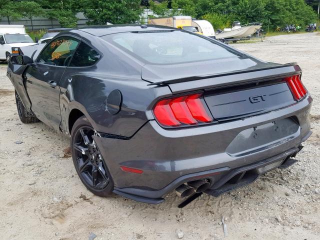 1FA6P8CF7K5180349 - 2019 FORD MUSTANG GT GRAY photo 3