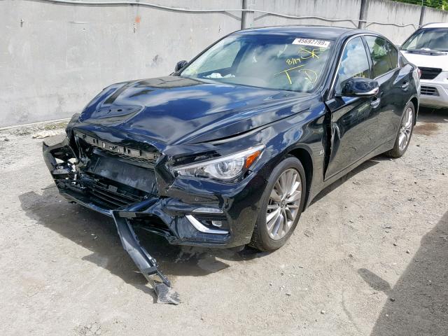 JN1EV7AP5KM518941 - 2019 INFINITI Q50 LUXE BLACK photo 2