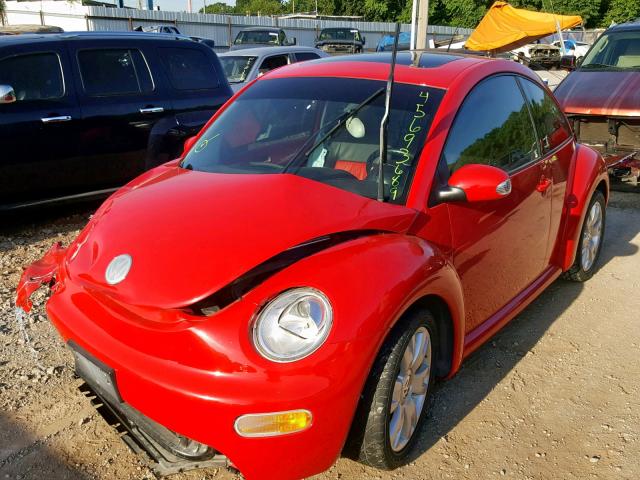 3VWCD21C63M436825 - 2003 VOLKSWAGEN NEW BEETLE RED photo 2