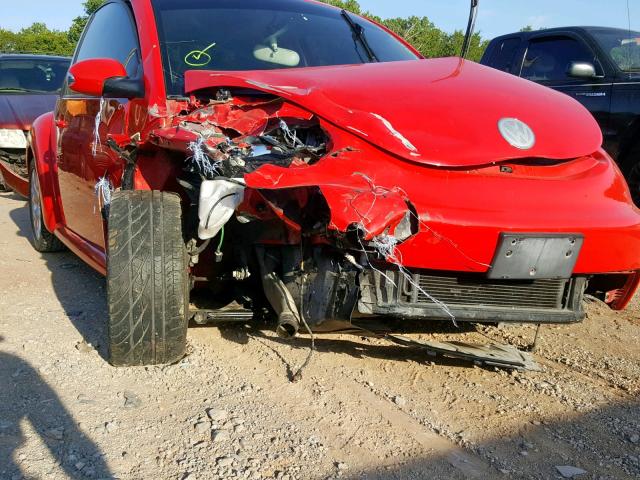 3VWCD21C63M436825 - 2003 VOLKSWAGEN NEW BEETLE RED photo 9
