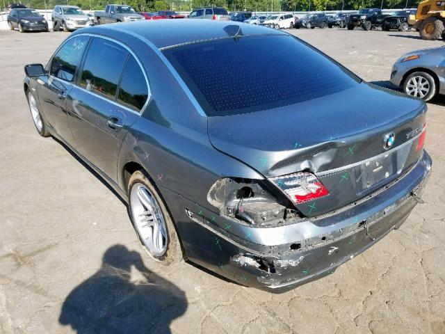 WBAHN83557DT73495 - 2007 BMW 750 GRAY photo 3