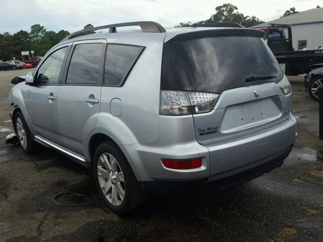 JA4JT3AW1DU020122 - 2013 MITSUBISHI OUTLANDER SILVER photo 3