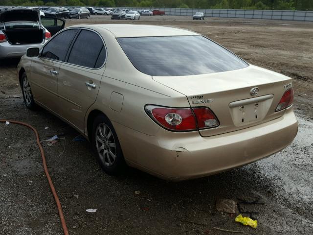 JTHBF30GX30108800 - 2003 LEXUS ES 300 GOLD photo 3