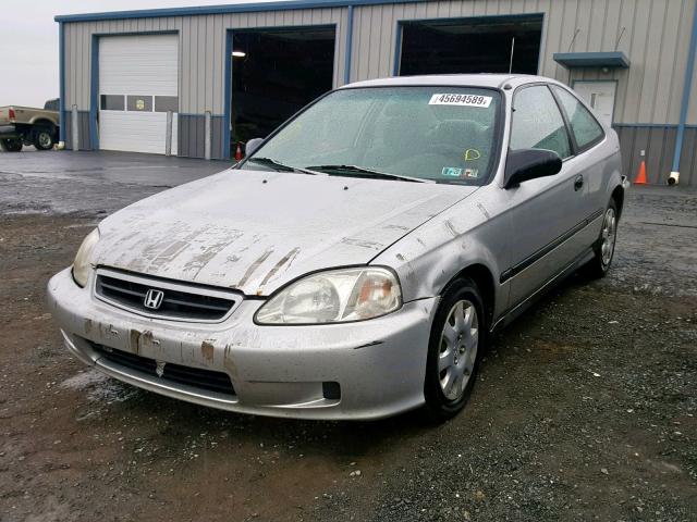 1HGEJ6128XL016088 - 1999 HONDA CIVIC DX SILVER photo 2