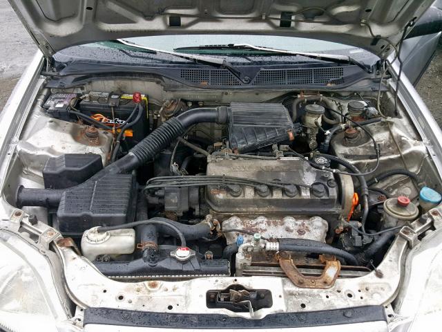 1HGEJ6128XL016088 - 1999 HONDA CIVIC DX SILVER photo 7