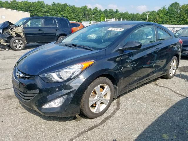 KMHDH6AE2DU011731 - 2013 HYUNDAI ELANTRA CO BLACK photo 2