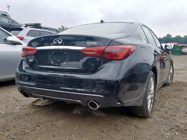 JN1EV7AR7KM554096 - 2019 INFINITI Q50 LUXE BLACK photo 4