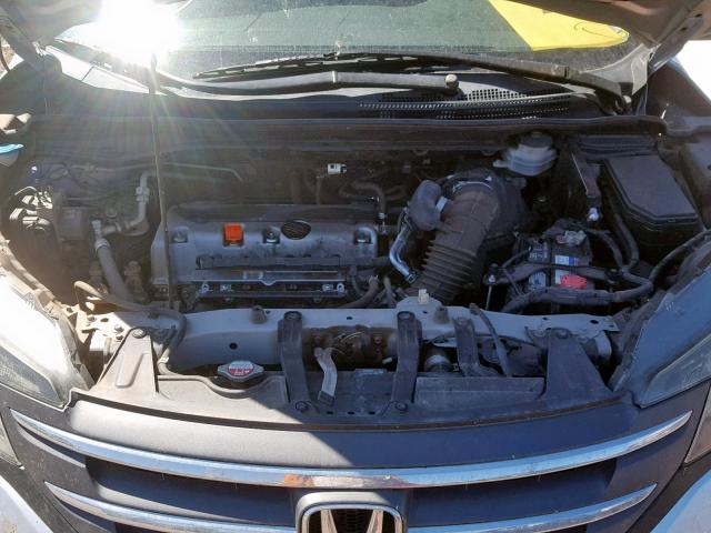 2HKRM4H75EH690049 - 2014 HONDA CR-V EXL SILVER photo 7