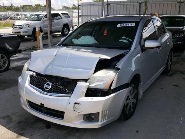 3N1AB6AP1CL677887 - 2012 NISSAN SENTRA 2.0 SILVER photo 2