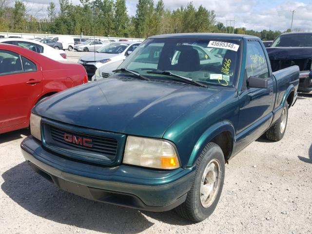 1GTCS1443WK519115 - 1998 GMC SONOMA GREEN photo 2