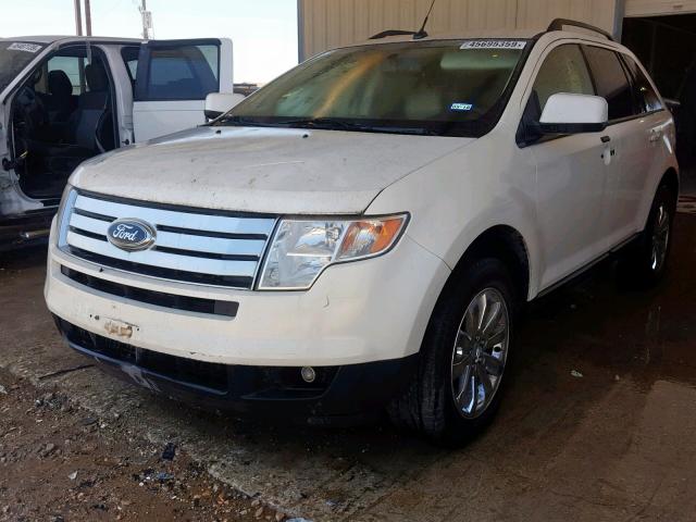 2FMDK38C18BA94892 - 2008 FORD EDGE SEL WHITE photo 2