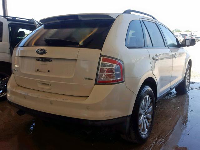 2FMDK38C18BA94892 - 2008 FORD EDGE SEL WHITE photo 4