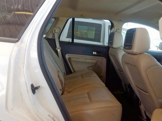 2FMDK38C18BA94892 - 2008 FORD EDGE SEL WHITE photo 6