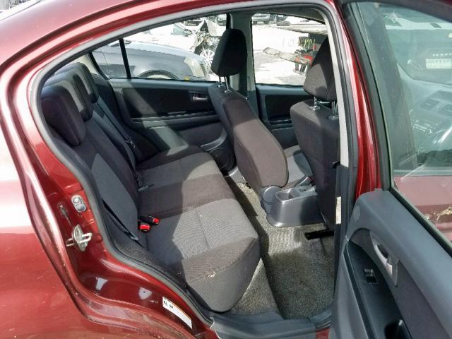 JS2YC412185102705 - 2008 SUZUKI SX4 BURGUNDY photo 6