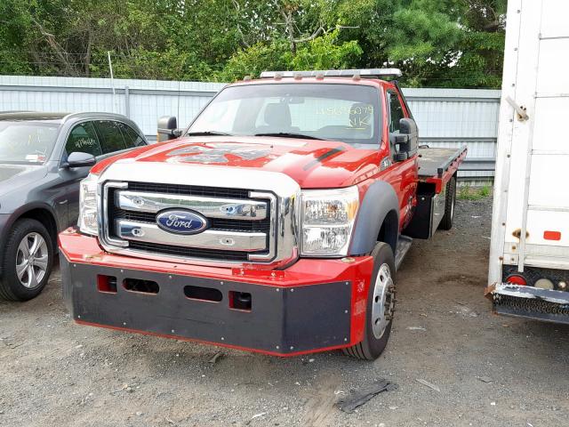 1FDUF5HT0EEA62709 - 2014 FORD F550 SUPER RED photo 2