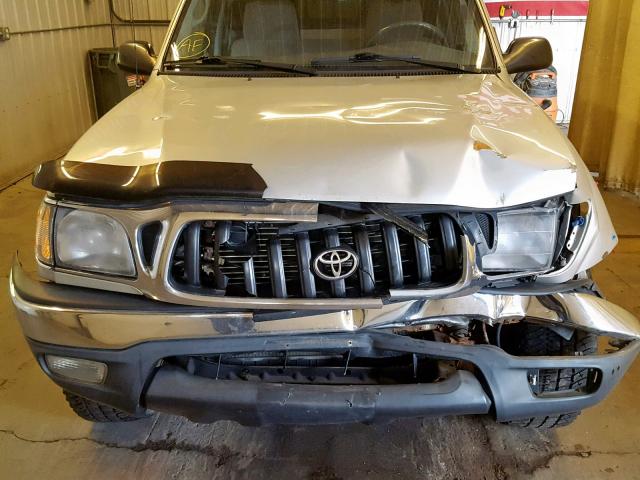 5TEPM62N71Z760135 - 2001 TOYOTA TACOMA SILVER photo 9