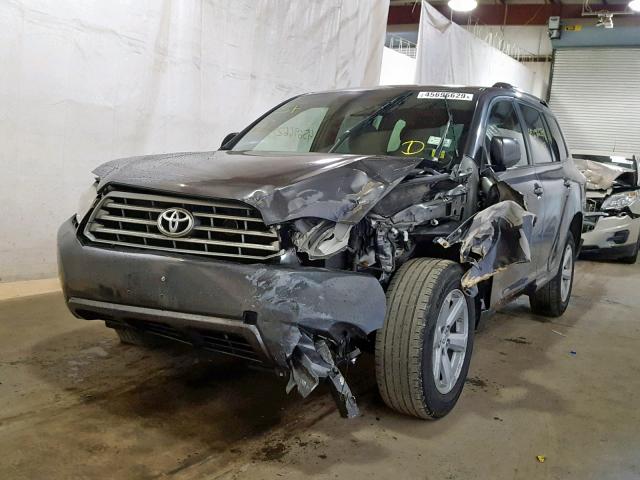 JTEES41A282108386 - 2008 TOYOTA HIGHLANDER CHARCOAL photo 2