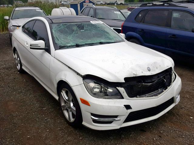 WDDGJ4HB8DG002252 - 2013 MERCEDES-BENZ C 250 WHITE photo 1