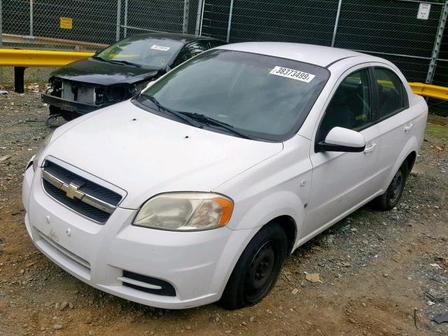 KL1TD566X7B190826 - 2007 CHEVROLET AVEO BASE თეთრი ფოტო 2