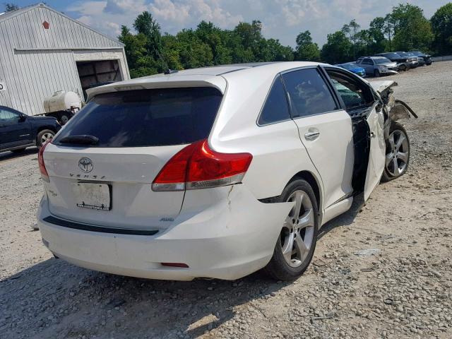 4T3BK3BB7AU033125 - 2010 TOYOTA VENZA WHITE photo 4