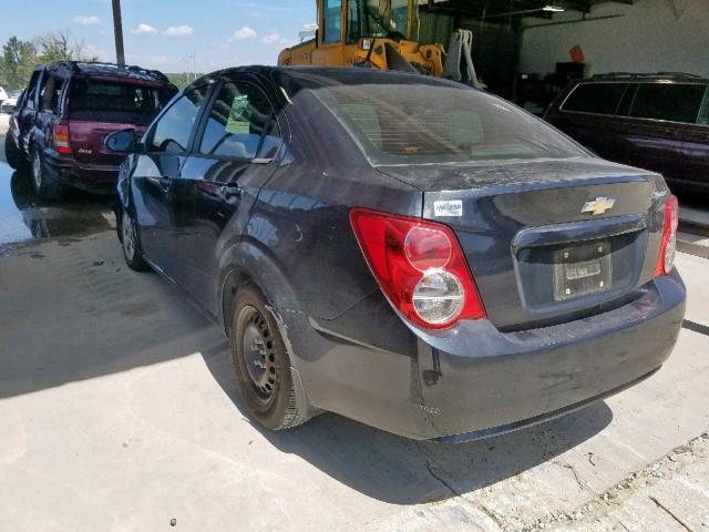 1G1JA5SH4D4115614 - 2013 CHEVROLET SONIC LS 黑色 照片 3