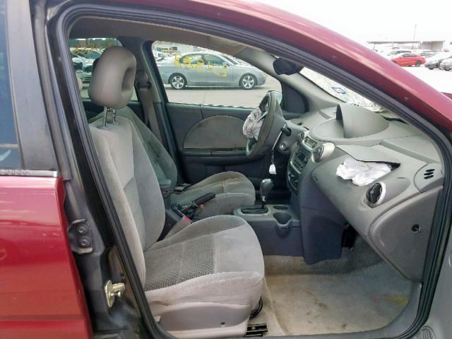 1G8AL52FX5Z163763 - 2005 SATURN ION LEVEL BURGUNDY photo 5