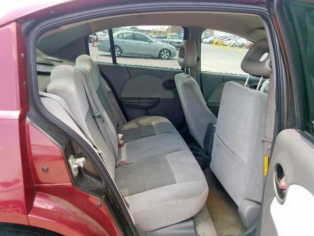 1G8AL52FX5Z163763 - 2005 SATURN ION LEVEL BURGUNDY photo 6