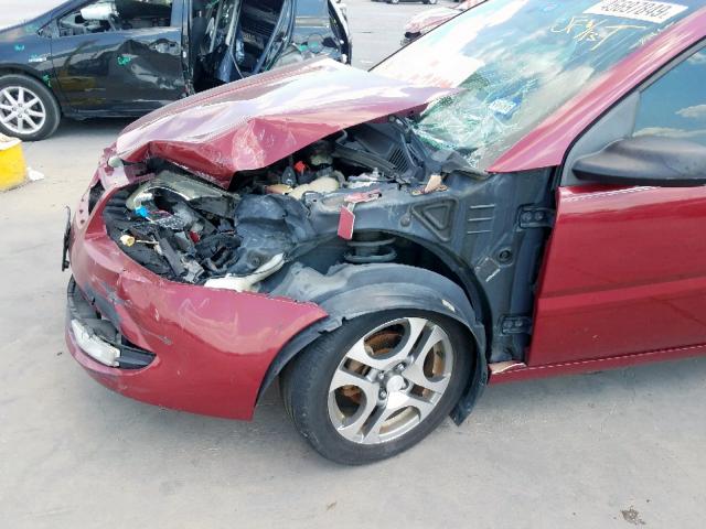 1G8AL52FX5Z163763 - 2005 SATURN ION LEVEL BURGUNDY photo 9