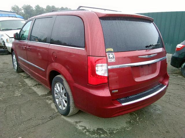 2C4RC1BG7FR715614 - 2015 CHRYSLER TOWN & COU MAROON photo 3