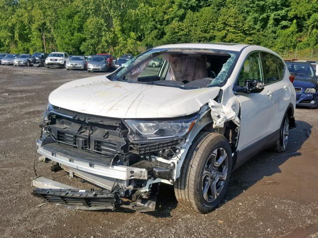 5J6RW2H81JL023616 - 2018 HONDA CR-V EXL WHITE photo 2