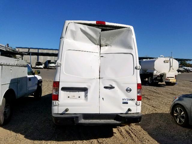 1N6BF0LY5EN105858 - 2014 NISSAN NV 2500 WHITE photo 9