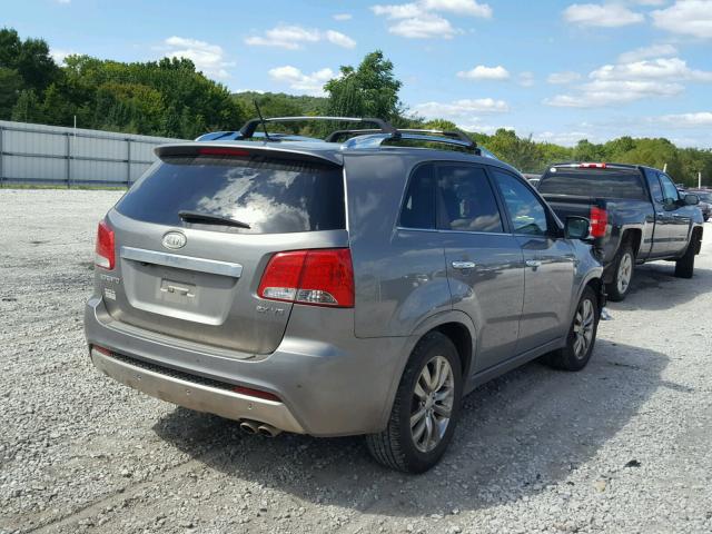 5XYKW4A26CG204380 - 2012 KIA SORENTO SX GRAY photo 4