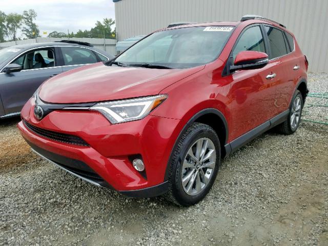 2T3YFREV3HW357366 - 2017 TOYOTA RAV4 LIMIT RED photo 2