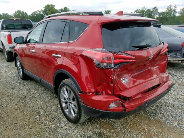 2T3YFREV3HW357366 - 2017 TOYOTA RAV4 LIMIT RED photo 3