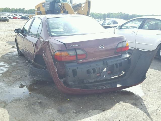 1G1ND52J816222760 - 2001 CHEVROLET MALIBU MAROON photo 3