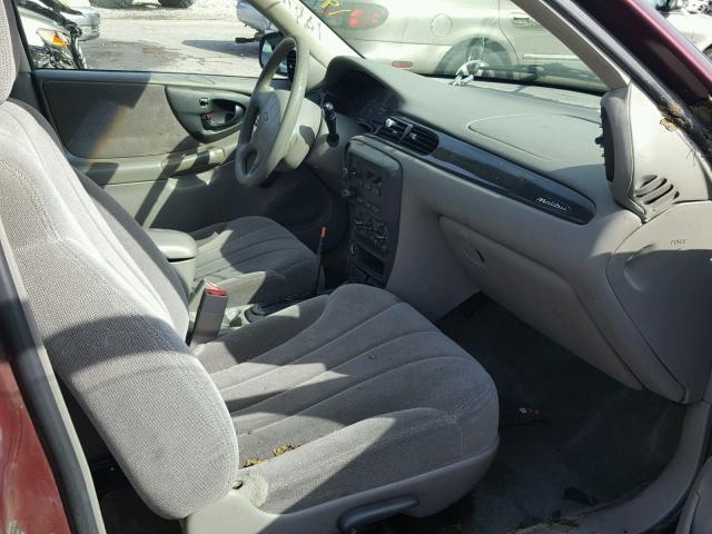 1G1ND52J816222760 - 2001 CHEVROLET MALIBU MAROON photo 5