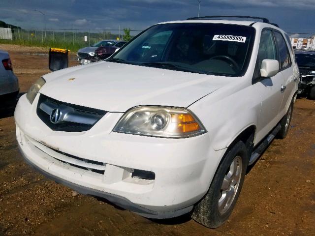 2HNYD18275H535598 - 2005 ACURA MDX WHITE photo 2