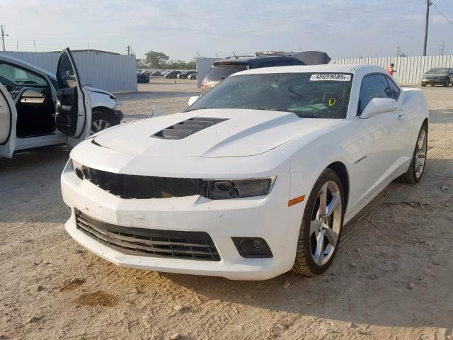 2G1FJ1EJ4E9136622 - 2014 CHEVROLET CAMARO SS WHITE photo 2