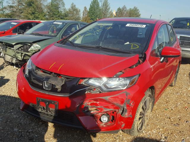 3HGGK5H84FM778115 - 2015 HONDA FIT EX RED photo 2