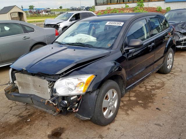 1B3HB28A39D259725 - 2009 DODGE CALIBER SE BLACK photo 2