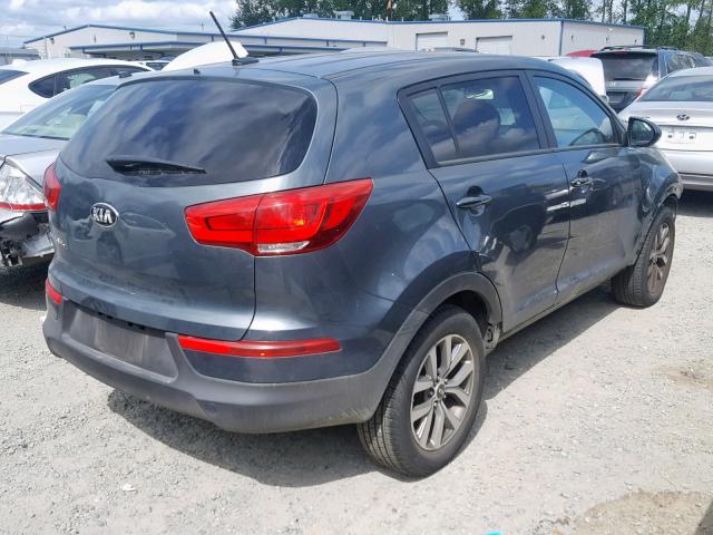 KNDPB3AC6E7550532 - 2014 KIA SPORTAGE B GRAY photo 4